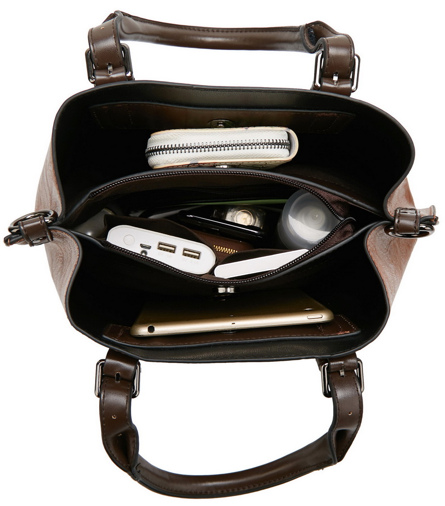 Torebka CZARNA Kuferek Skórka Pojemna Marka Likado