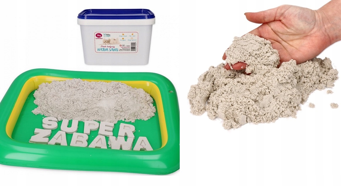 

Piasek kinetyczny +piaskownica Magiczny piasek 5kg