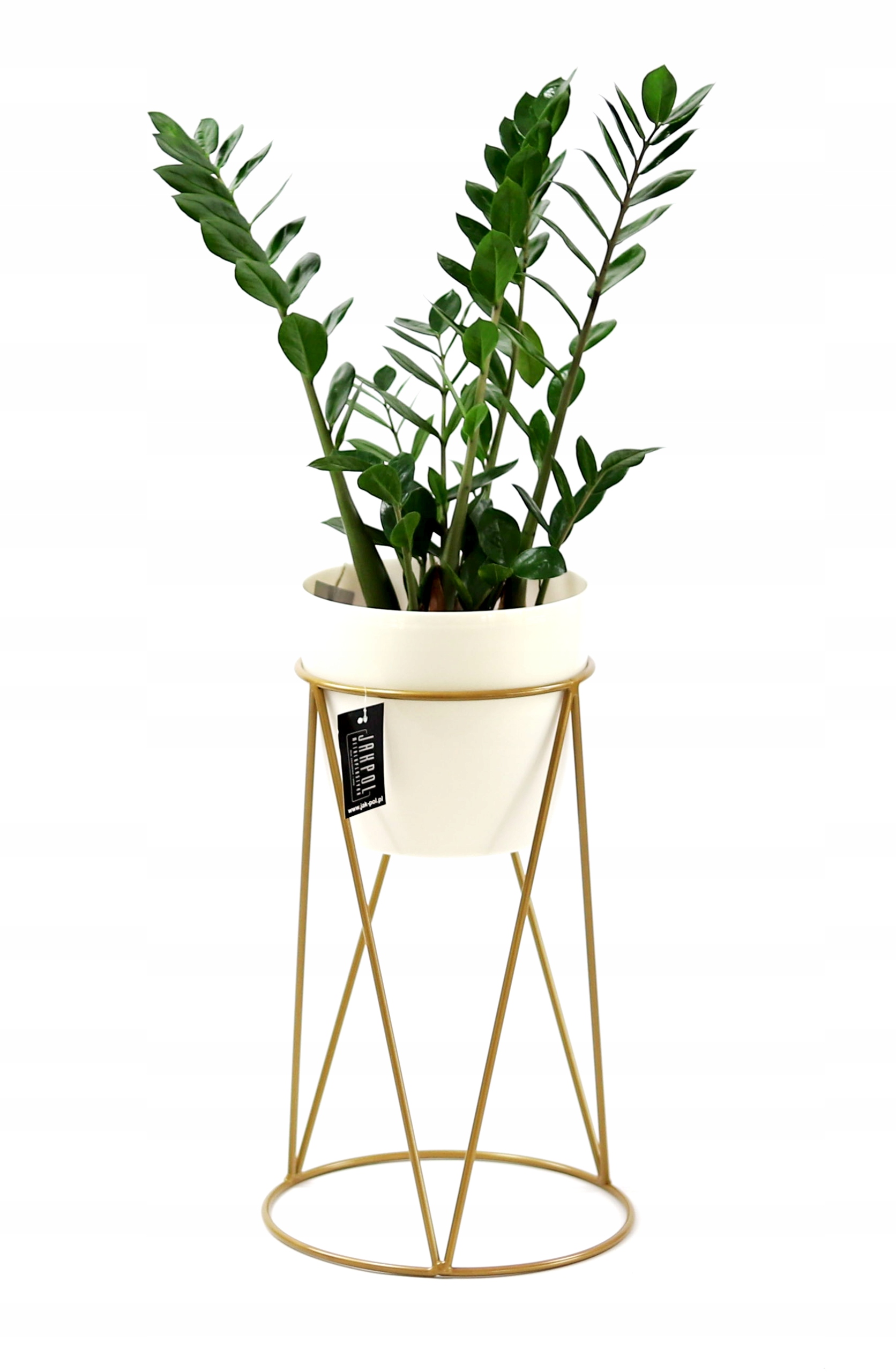 

Nowoczesny Kwietnik Metalowy 50cm złoty Loft