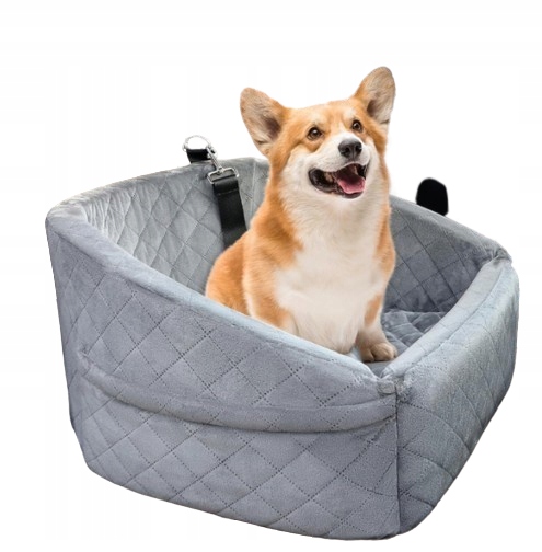 Levně Autosedačka Přepravka Pro Malé Psy 31x52x53 cm Šedá