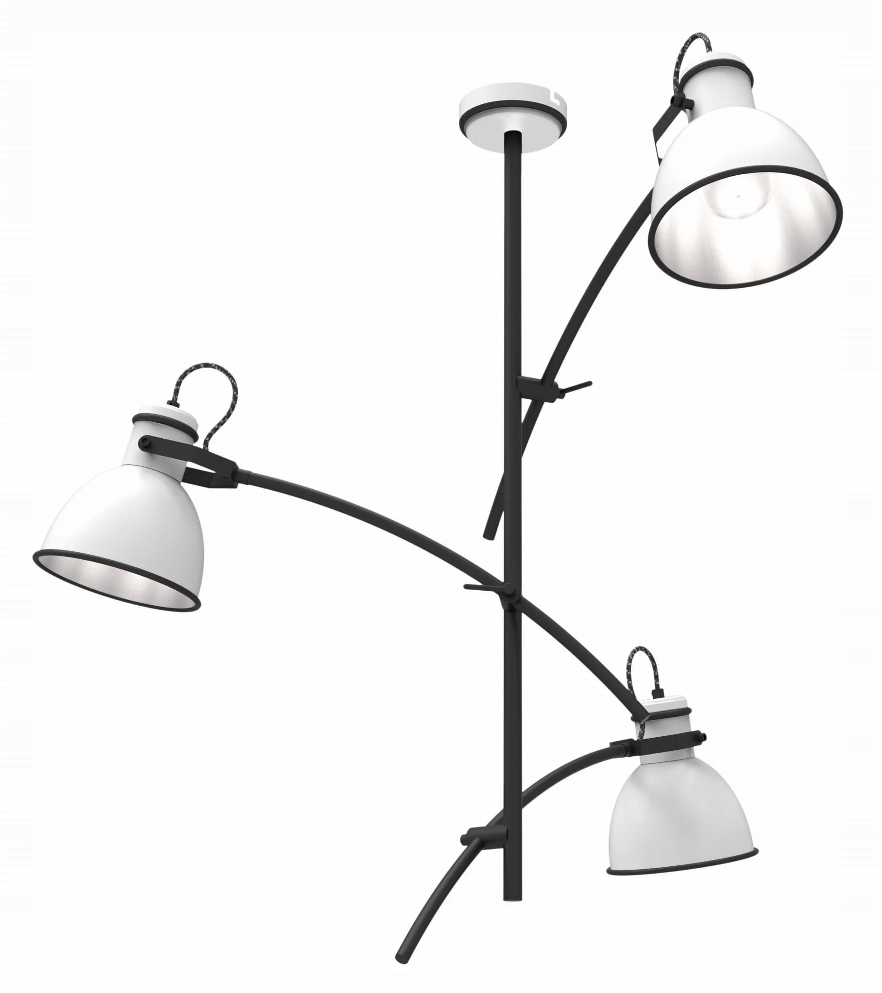 Stropná lampa Candellux Zumba čierna