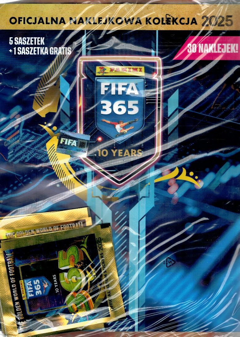 Panini Fifa 365 kolekcja 2025 6 saszetek z naklejkami