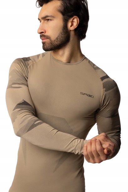 Spaio Koszulka Tactical długi rękaw kolor piaskowy camouflage r. XL