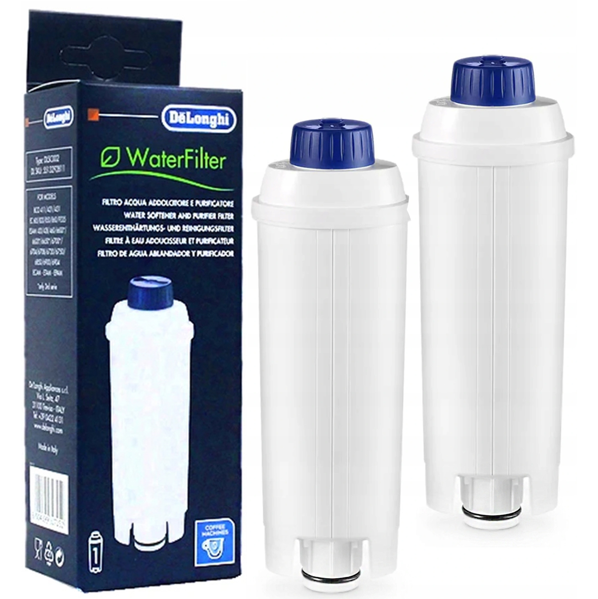 

2 X Filtr Wody DeLonghi SER3017 Ecam DLSC002 Oryg