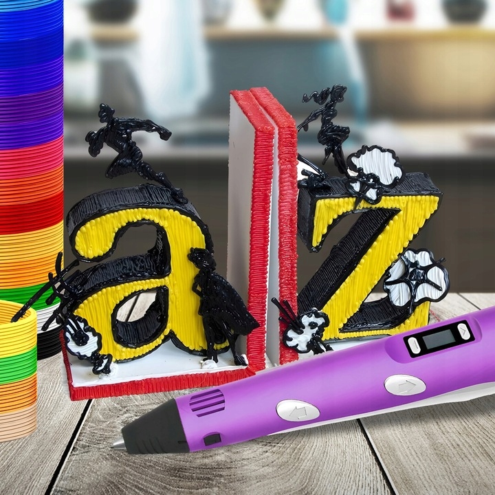 DŁUGOPIS 3D DLA DZIECI DRUKARKA MAGICZNY PEN ZESTAW + WKŁADY PLA 160 METRÓW Model AO-02 2023