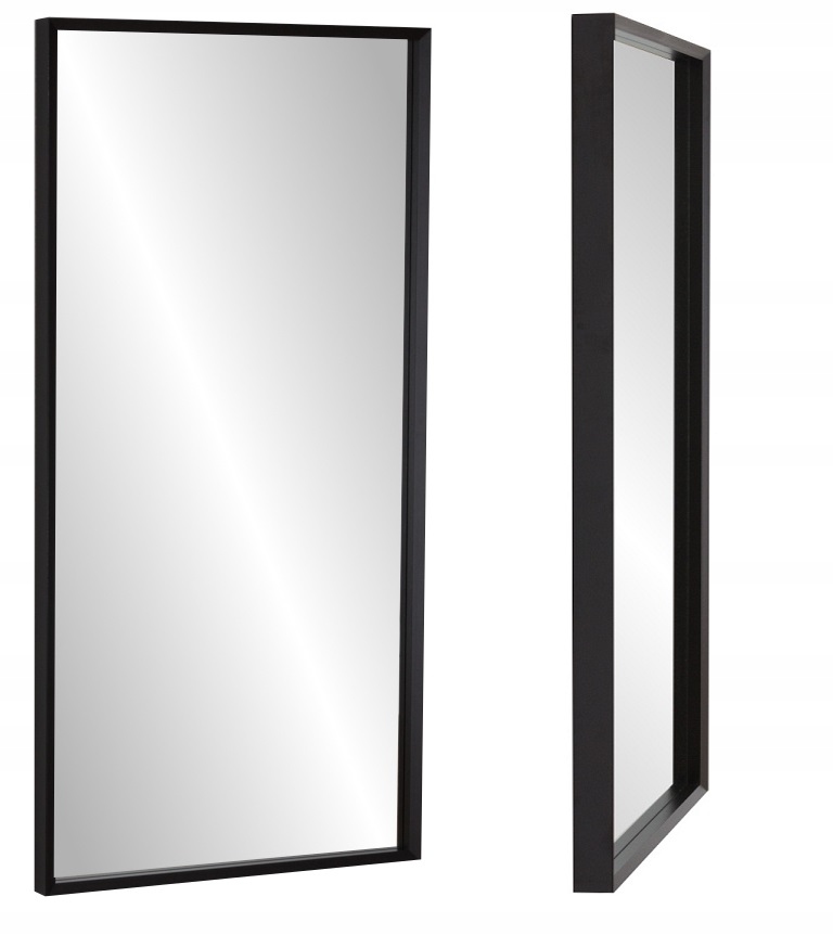 

Lustro wąska Kasetonowa rama 120x60 czarne,