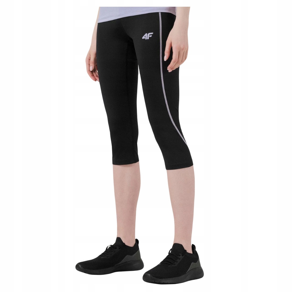 

4F Legginsy Damskie 3/4 SPDF012 Czarne Rozmiar L