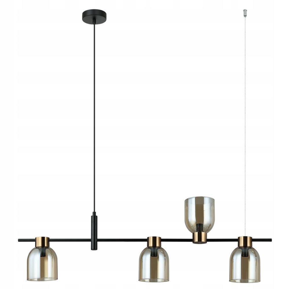 Závěsná lampa Servio PND-66892-4-BK-AMB Italux