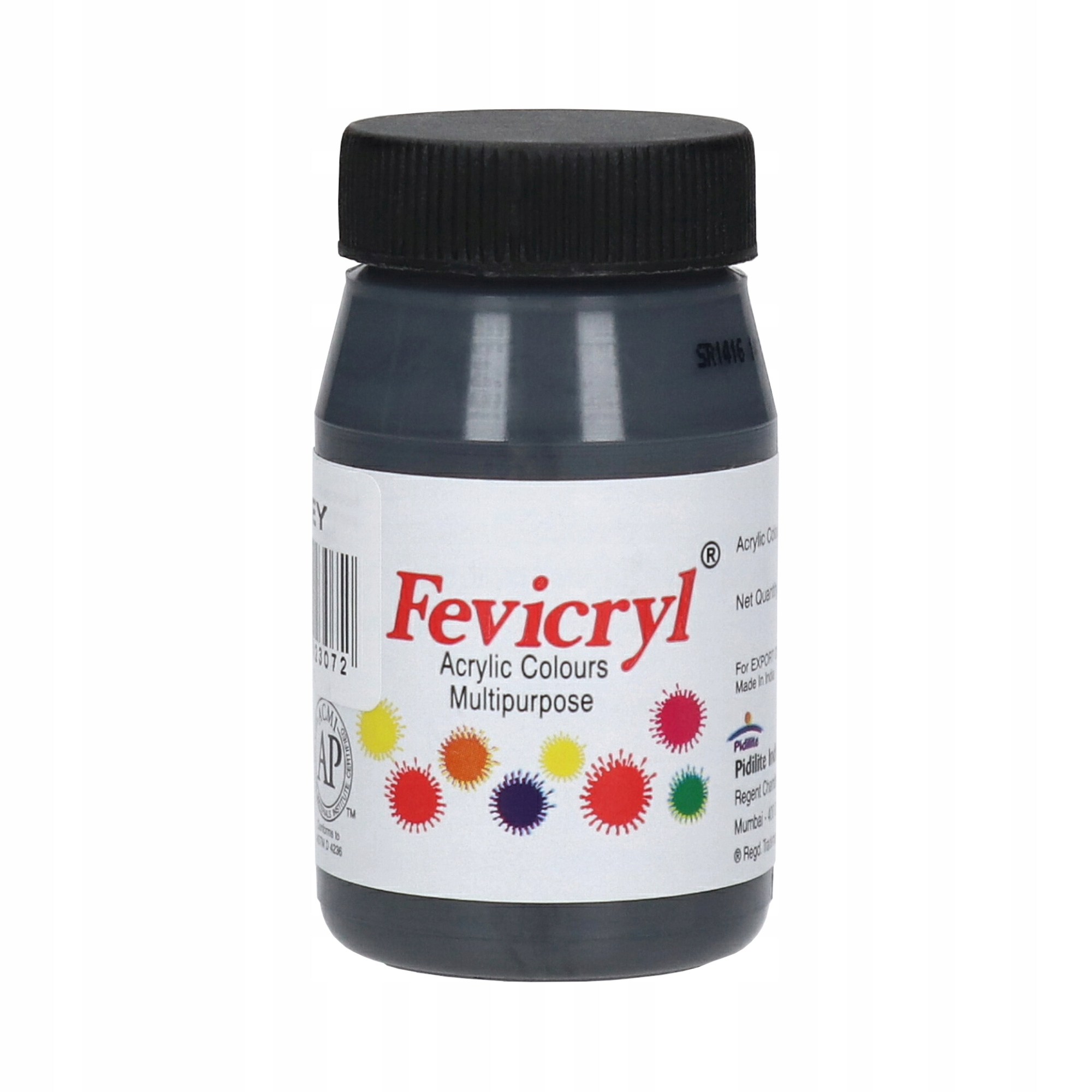 Farba do tkanin akrylowa 50ml Grey Fevicryl Pidilite 07