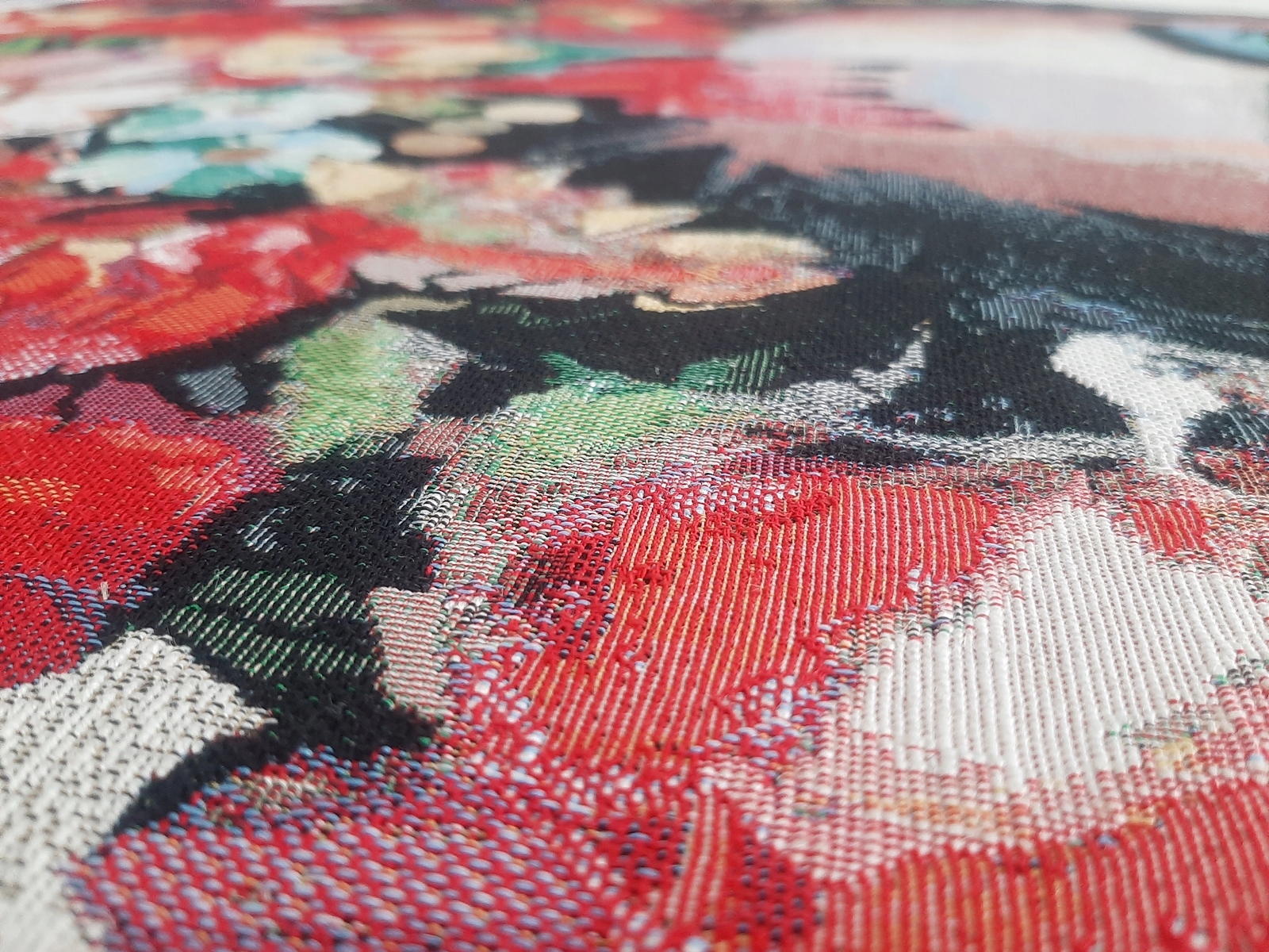 Duży obraz tkany Frida Kahlo 88x110 cm żakardowy Marka inna