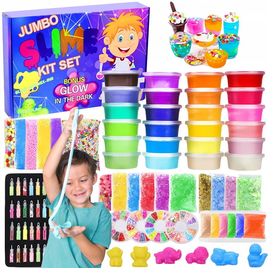 Zestaw do robienia slime 120 elementów Regmag dla dzieci
