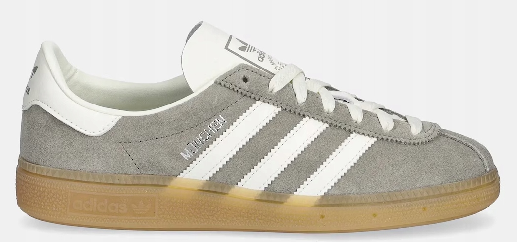 40 Buty damskie Adidas Originals Muenchen JS3990 szare skórzane