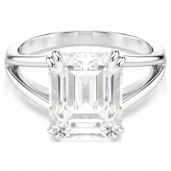 Swarovski Prstýnek Stilla s osmiúhelníkovým výbrusem, bílý Rhs vel. 52 Dárek