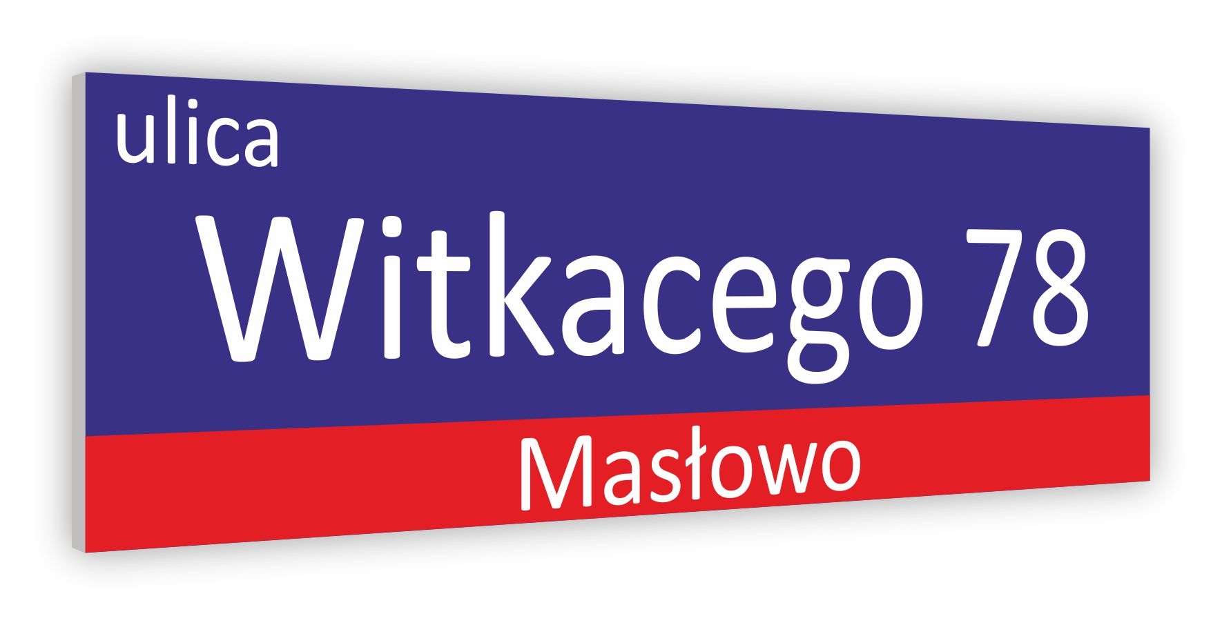 TABLICZKA ZNAK Adres Numer Domu Ulica 45x15 cm