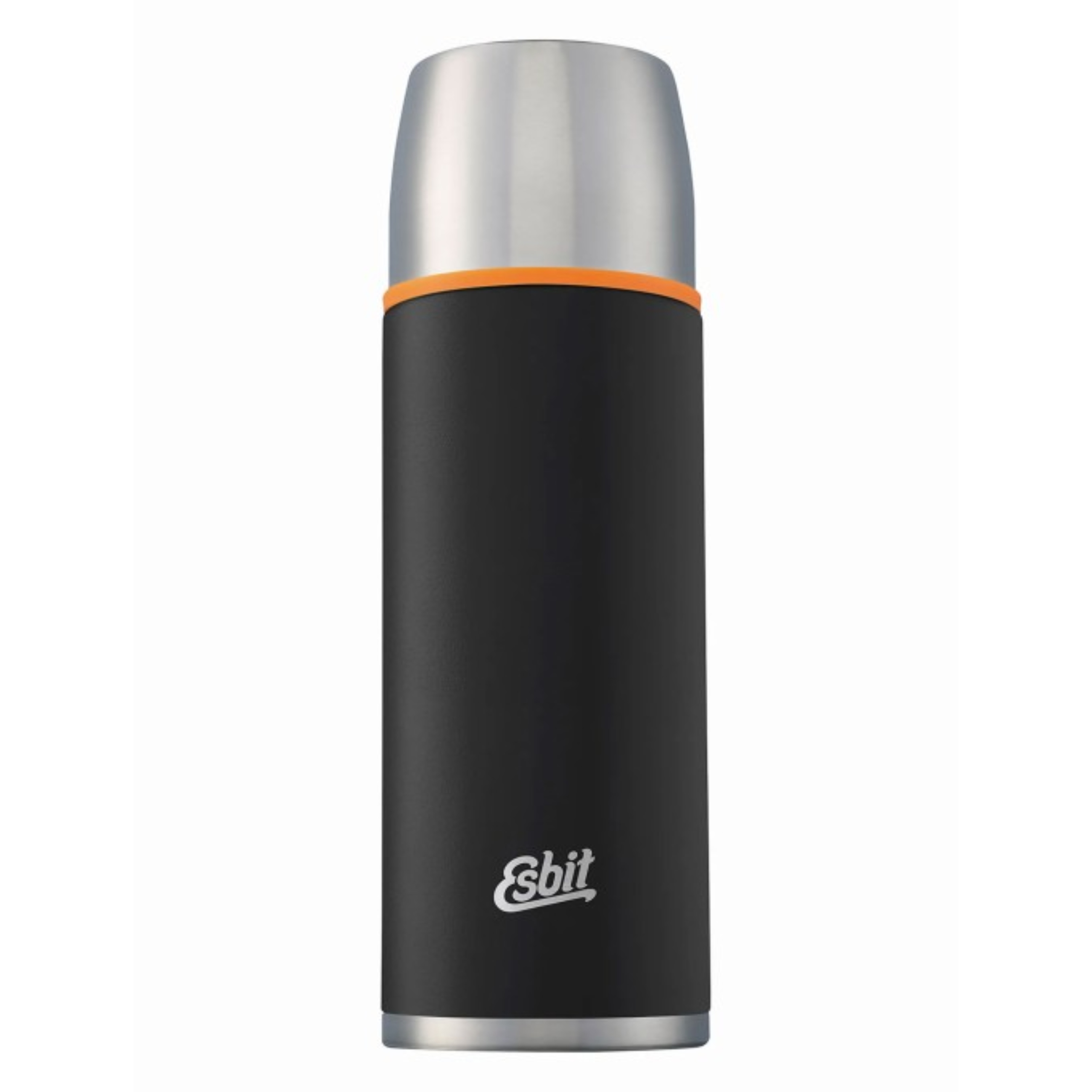 Termos turystyczny Esbit Vacuum Flask Czarny z srebrną pokrywką 1.0 L