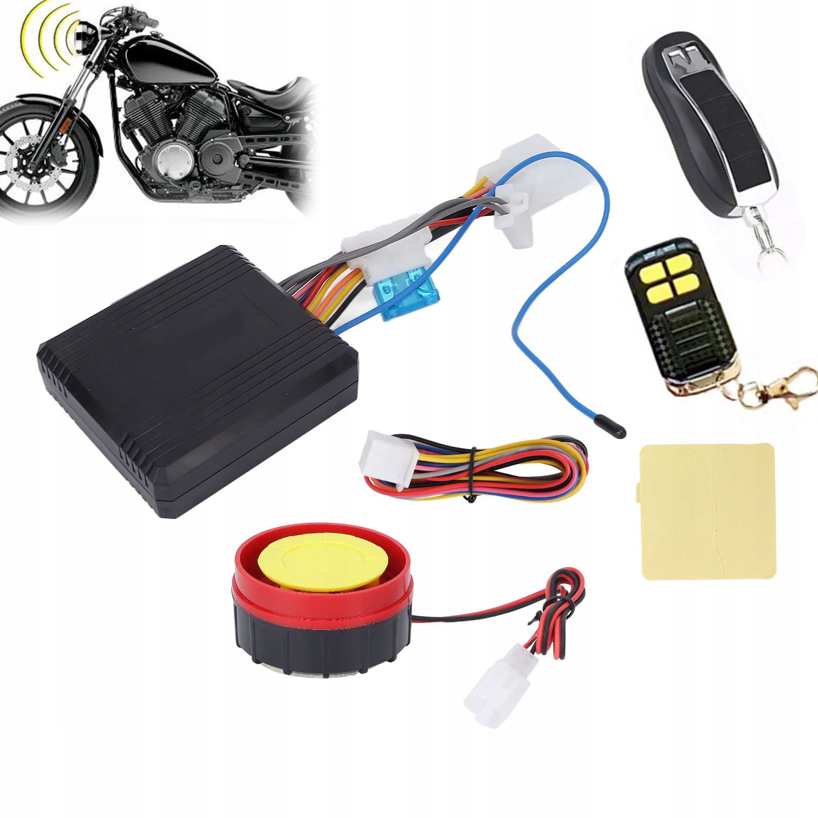 Alarm Motocyklowy Skuter Quad Odpalanie Z Pilota
