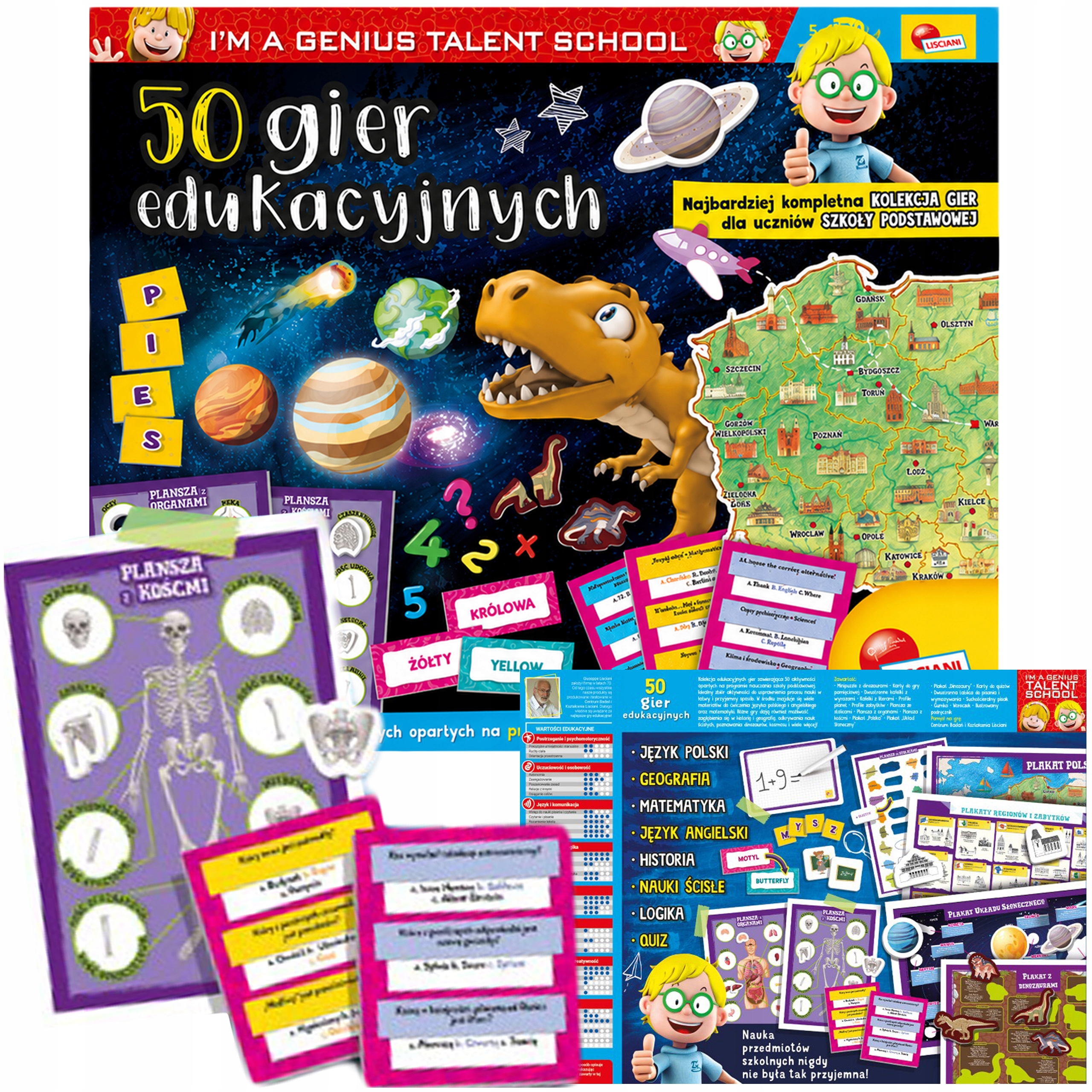 Zestaw gier dla Dzieci Planszówki Edukacyjne dla Najmłodszych Dzieci