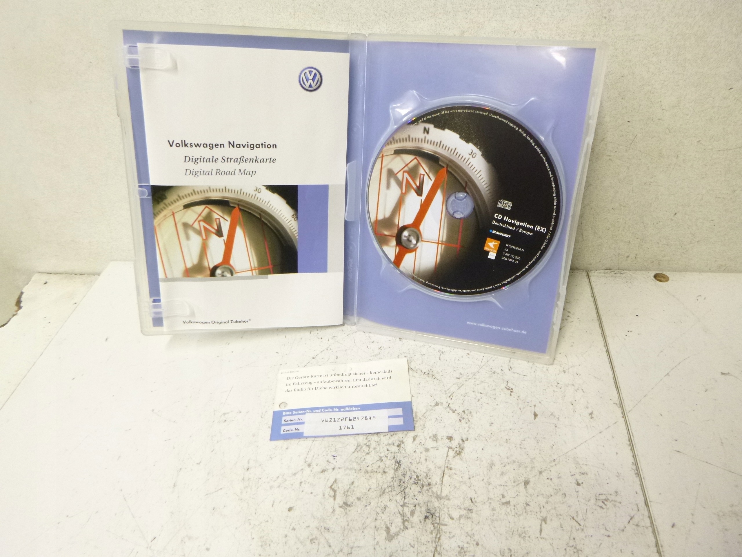 Radio navigation VW RNS 300 code abdeckung mapa 1K0035191E OE