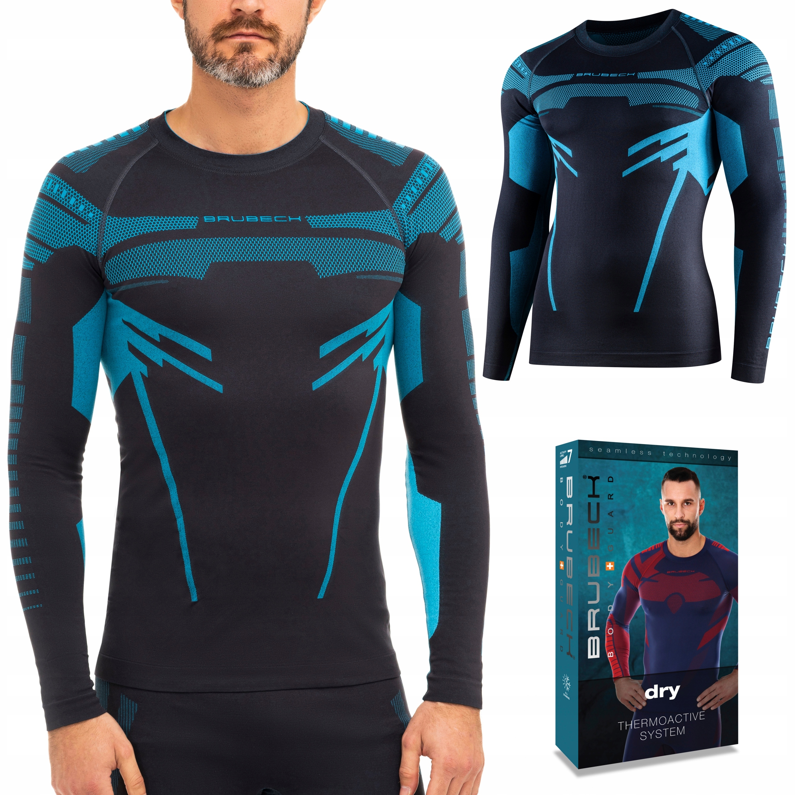 Pánská mikina Termoaktivní tričko s dlouhým rukávem Brubeck Dry XL