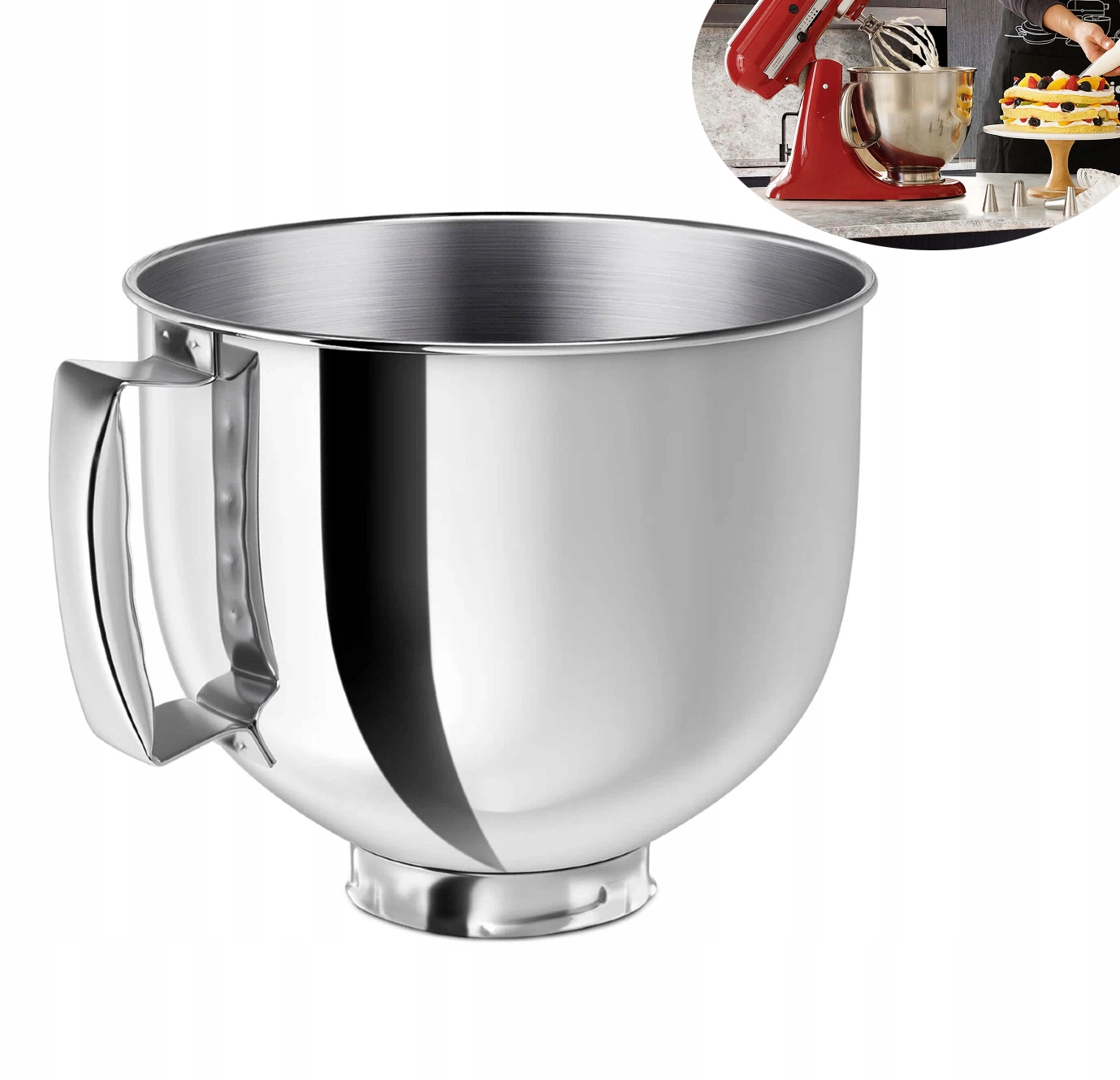 z nerezové oceli mísa pro KitchenAid 4,5QT a 5QT