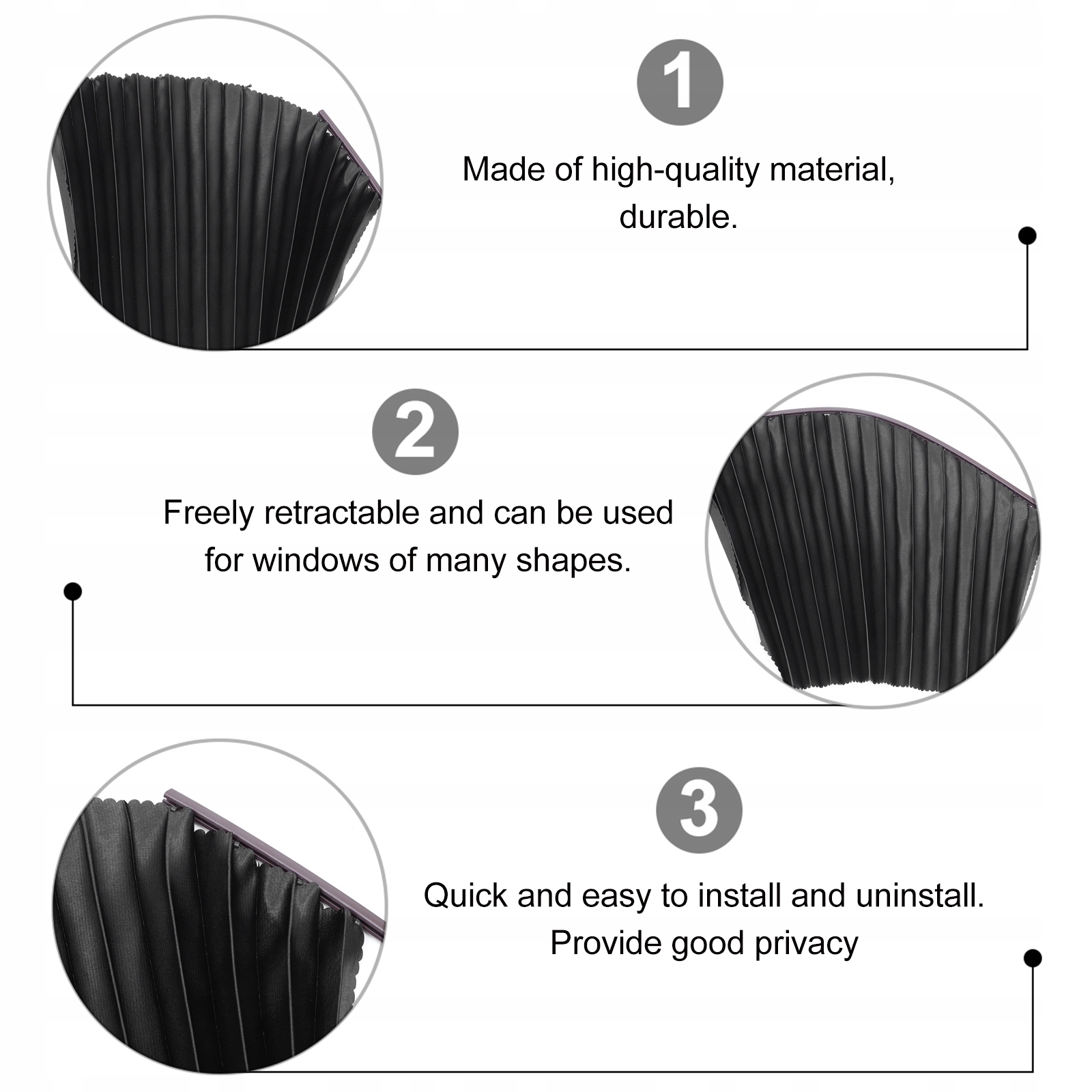 1 PARA ZASŁON W SAMOCHODZIE AUTO PRYWATNOŚĆ Producent części Inny