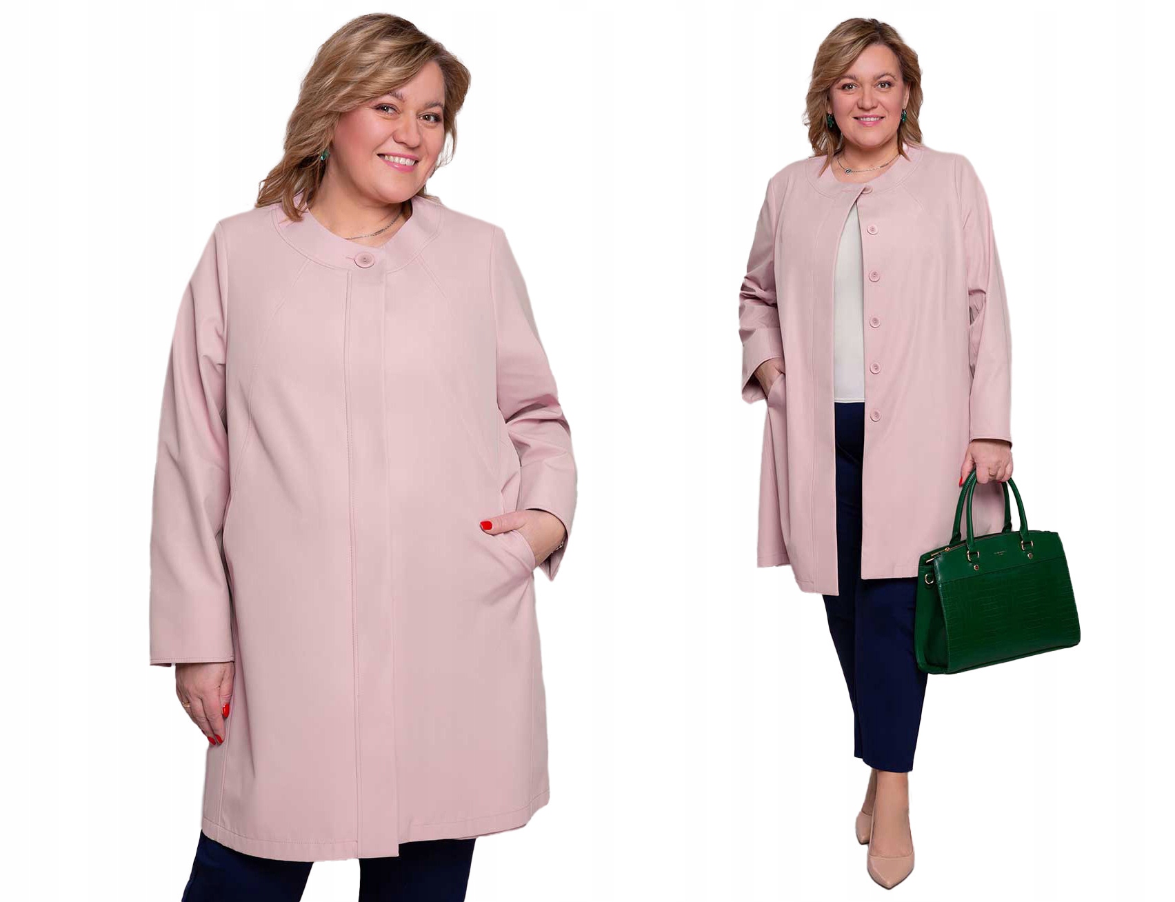 Elegantní růžový kabátek 60