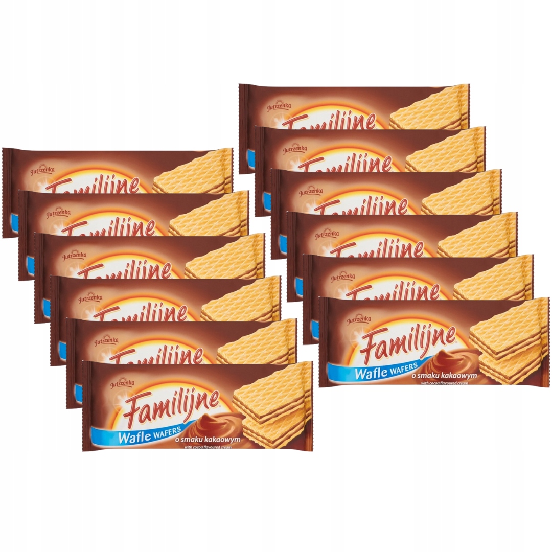 Levně Rodinné klasické kakaové oplatky 180 g x 12 kusů