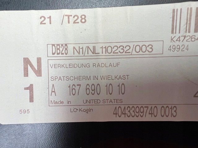 MERCEDES GLS A167 W167 NADKOLE LEWE PRZÓD PRZEDNIE Typ samochodu Samochody osobowe