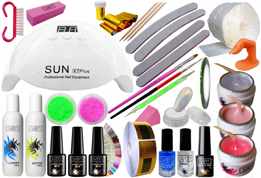 Startovací Sada Pro Prodlužování Nehtů S Lampou