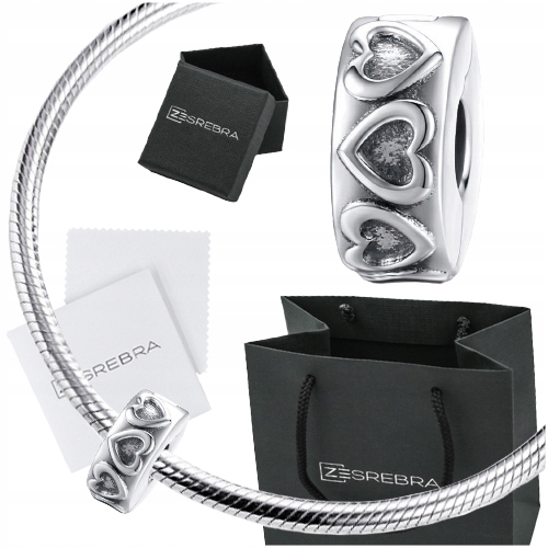 

Charms Blokada Serce do Pandora srebro 925 koralik