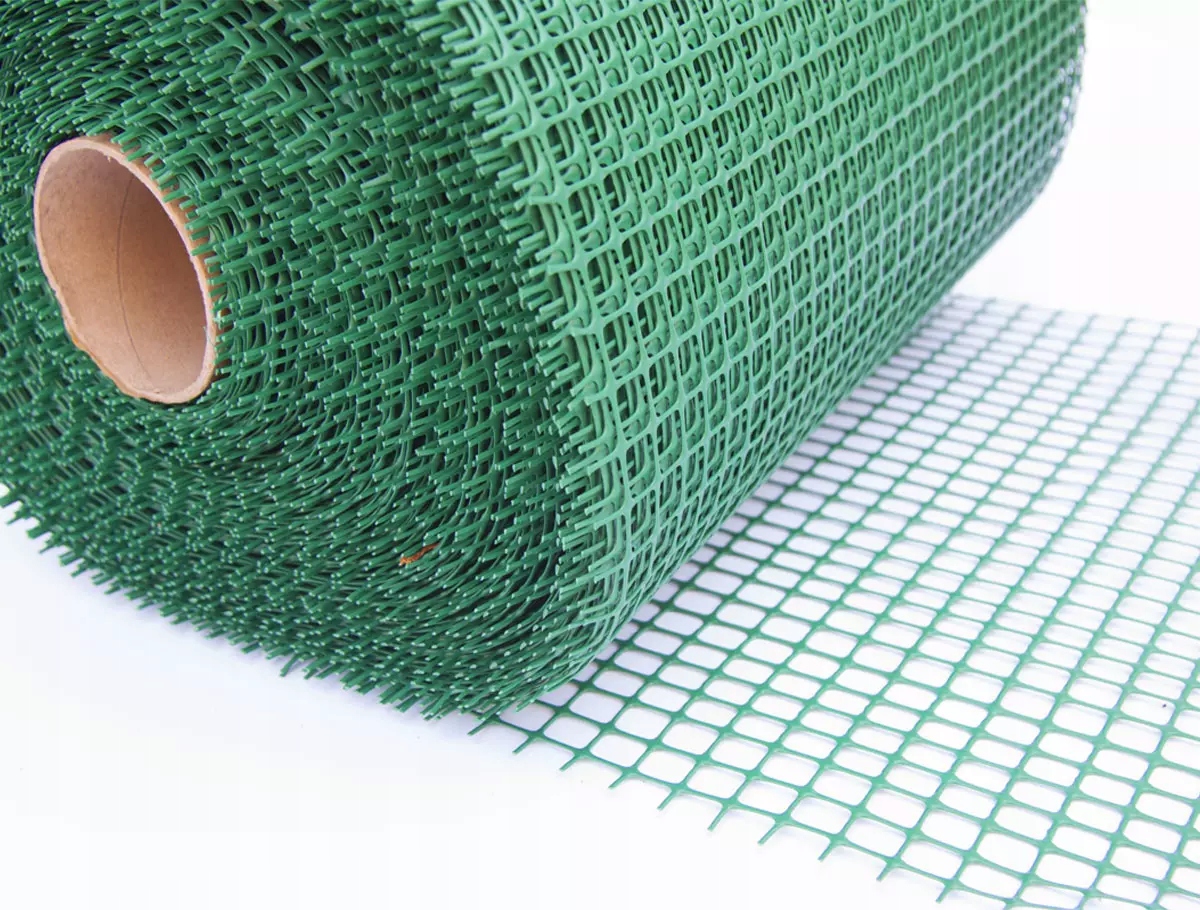 Siatka ogrodzeniowa rabatowa budowlana zielona 0,4x50m oko 1,5x1,5 cm