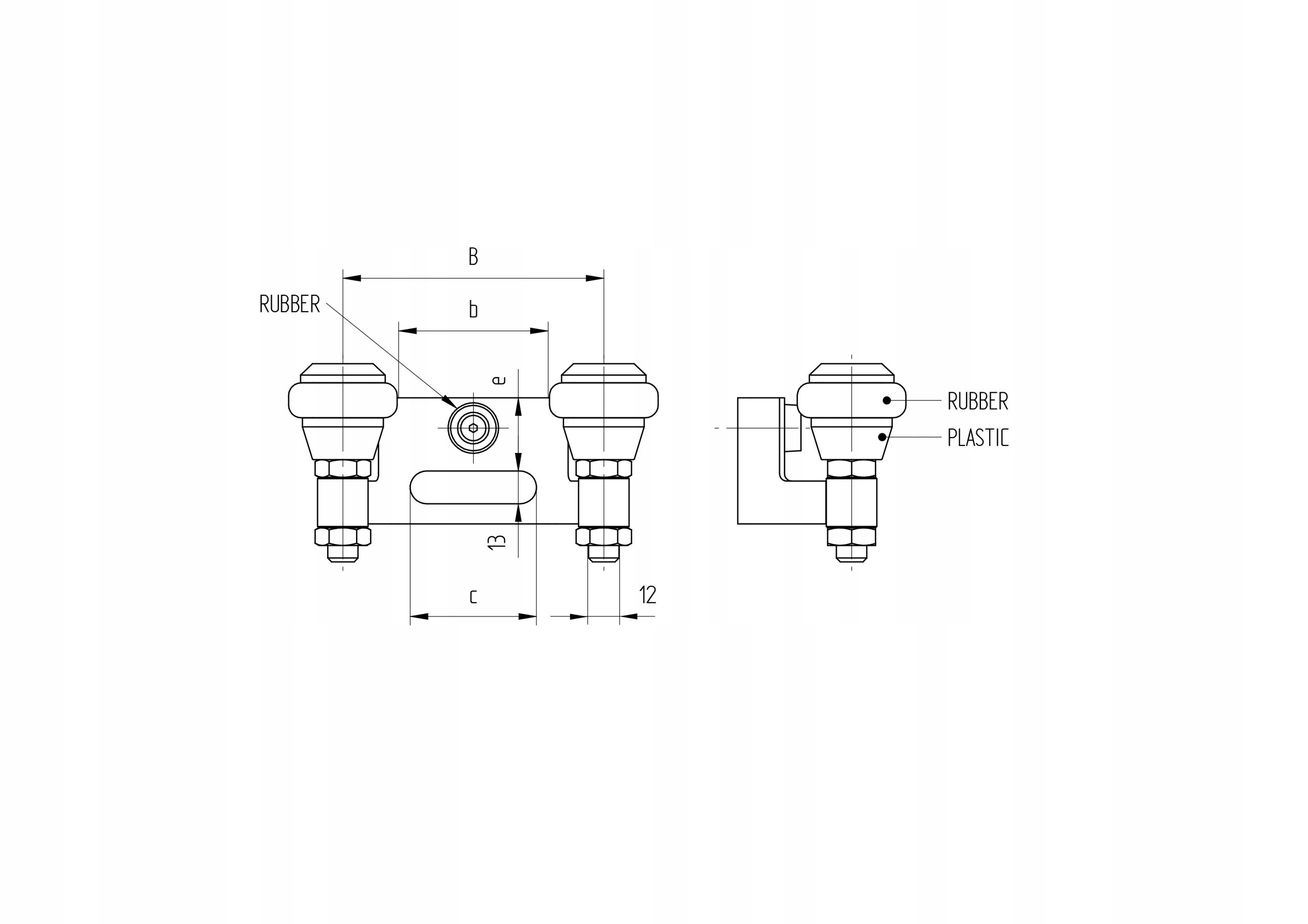 UCHWYT GÓRNY Łapacz Najazd do bramy przesuwnej 60 Kod producenta H/37-60P