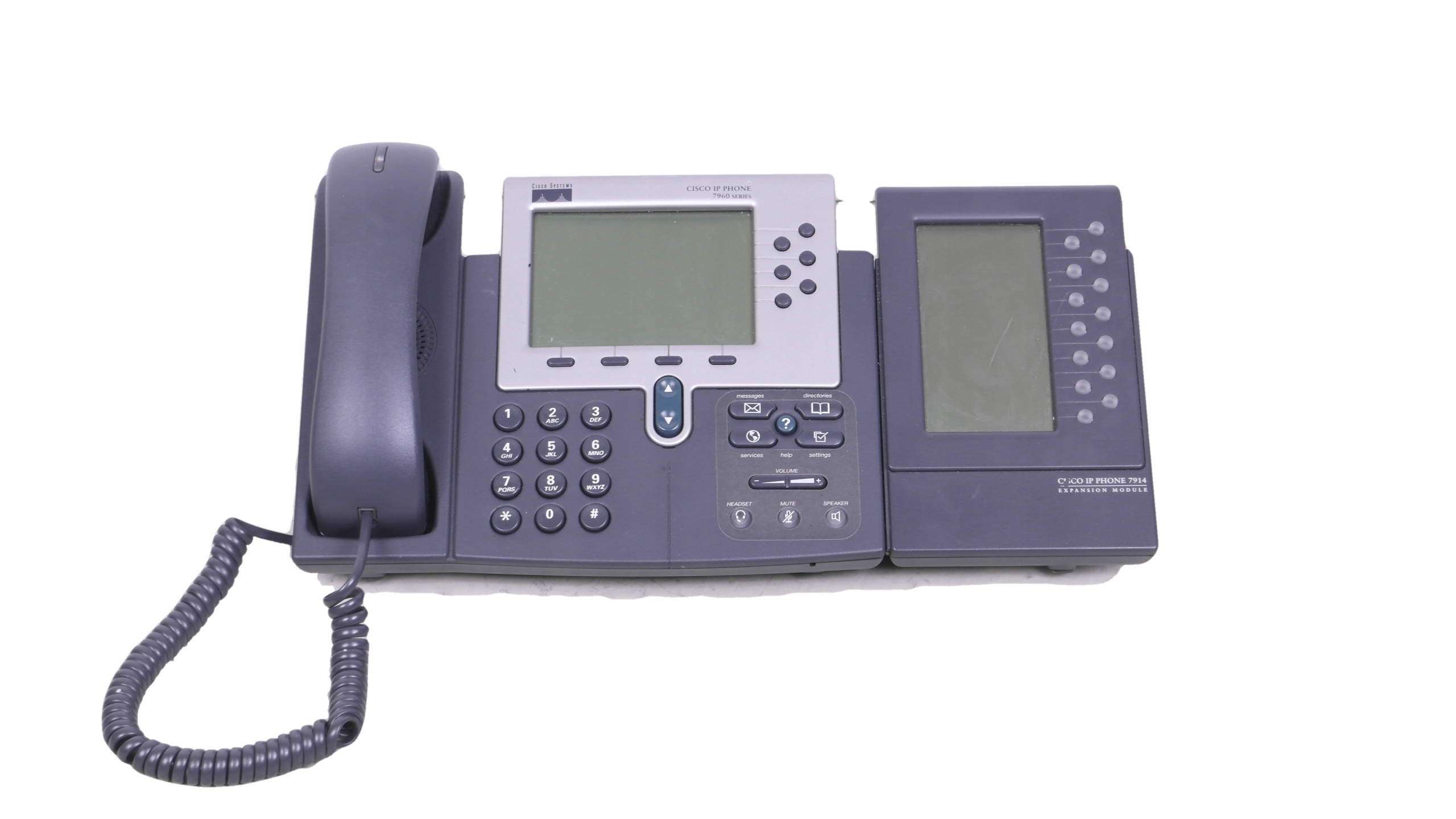 TELEFON IP PHONE CISCO 7960 +7914 VOIP PRZEWODOWY /162