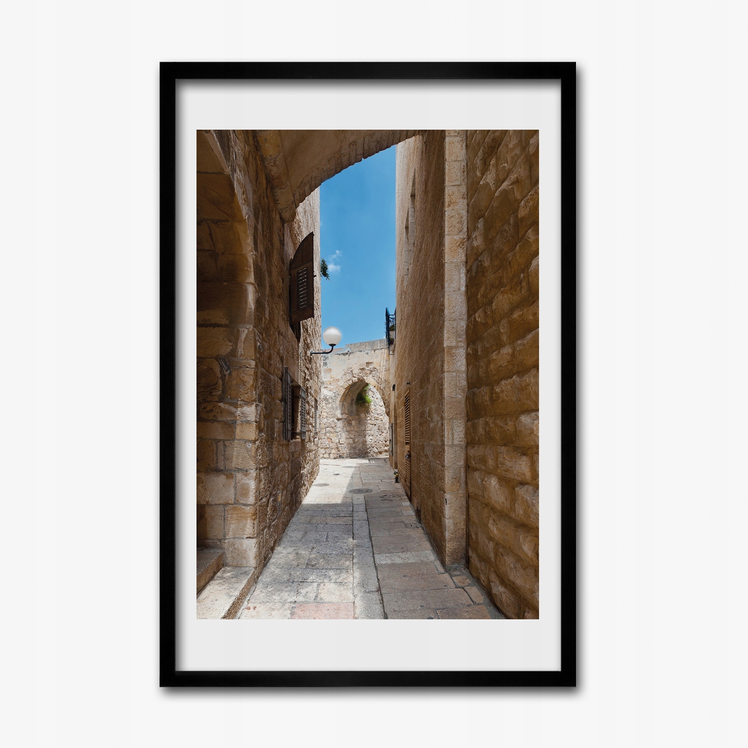 Nástěnný obraz rám Mdf Ulice kámen oblouky 40x60