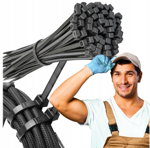 Opaski Zaciksowe Trytytki Czarne 3,6X300MM 100SZT