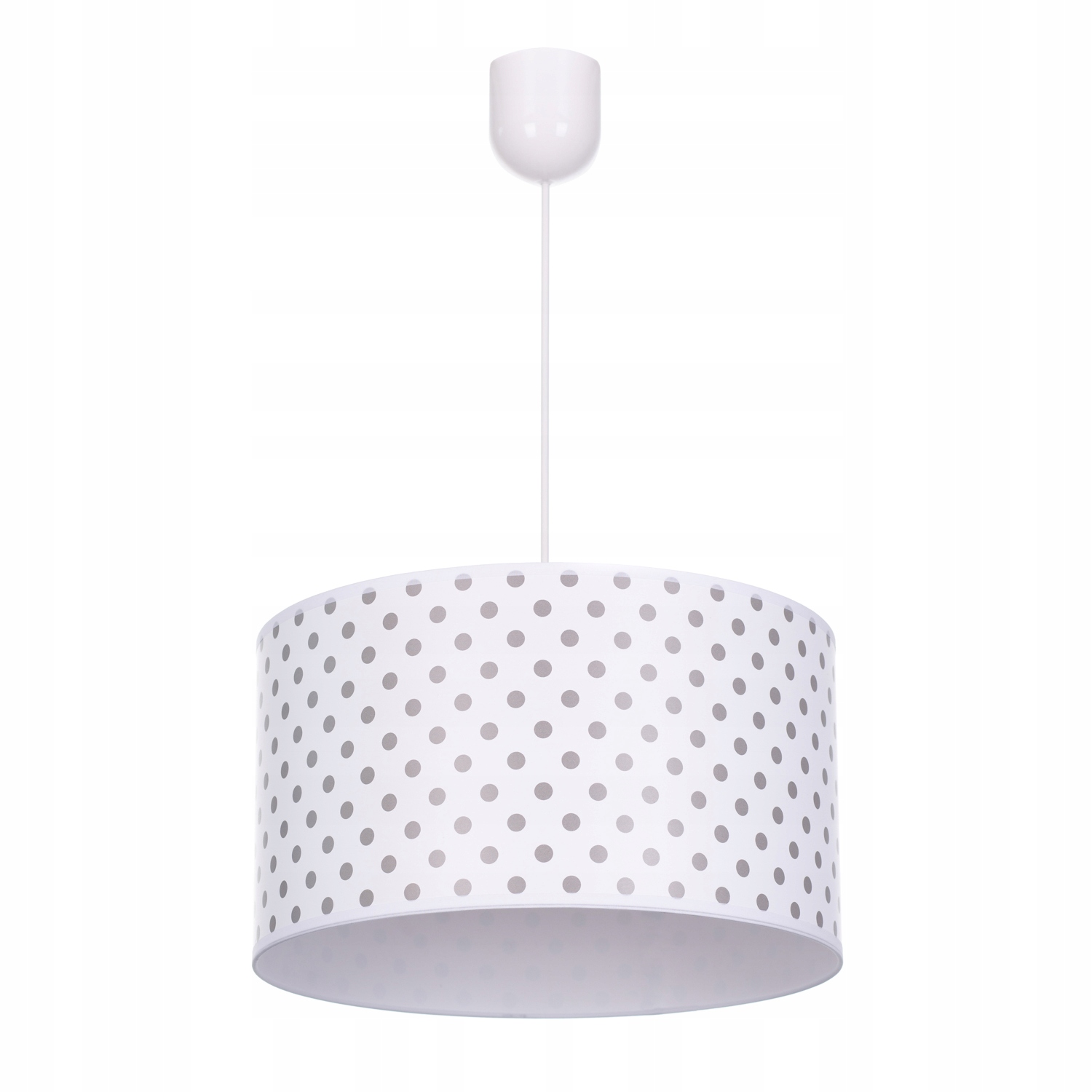 

Lampa wisząca sufitowa żyrandol abażur w groszki