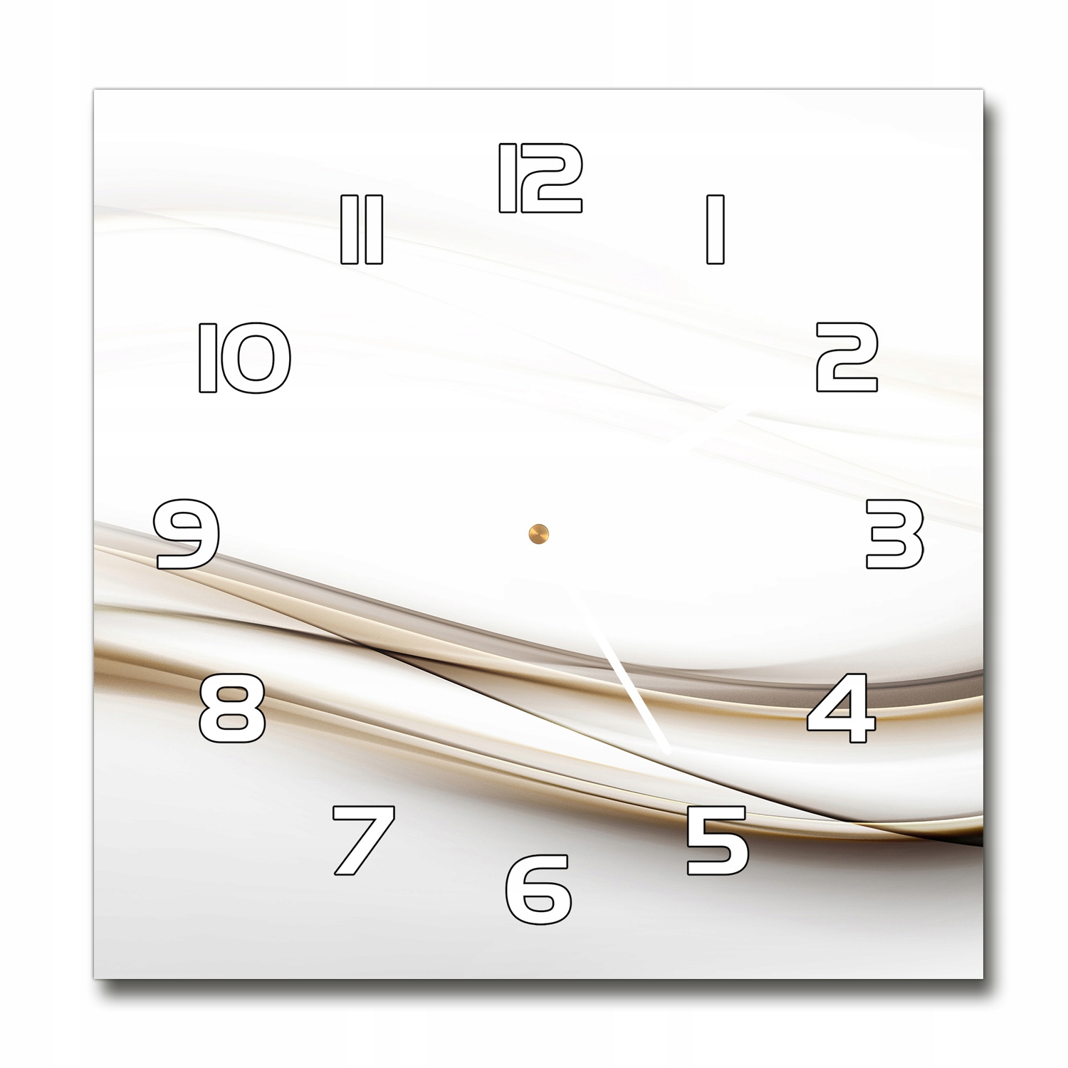 

Zegar szklany na ścianę Abstrakcja fale 30x30 cm