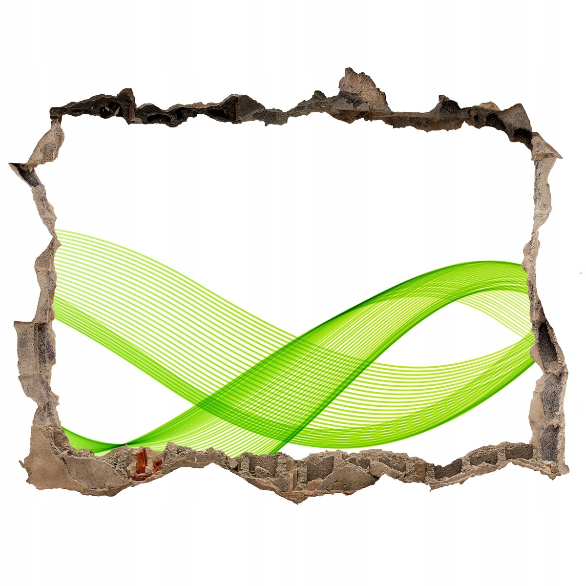 

Dziura 3d okleina Naklejka Kolorowe fale 168x113