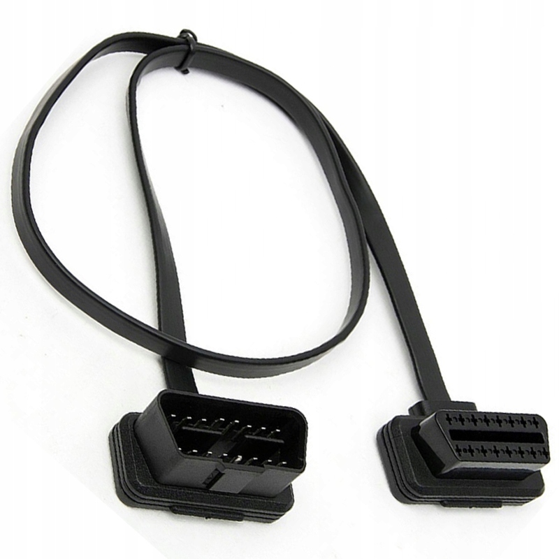Przedłużka Przedłużacz Adapter Płaski Kabel 60cm OBD2 16PIN Męski Żeński Hq