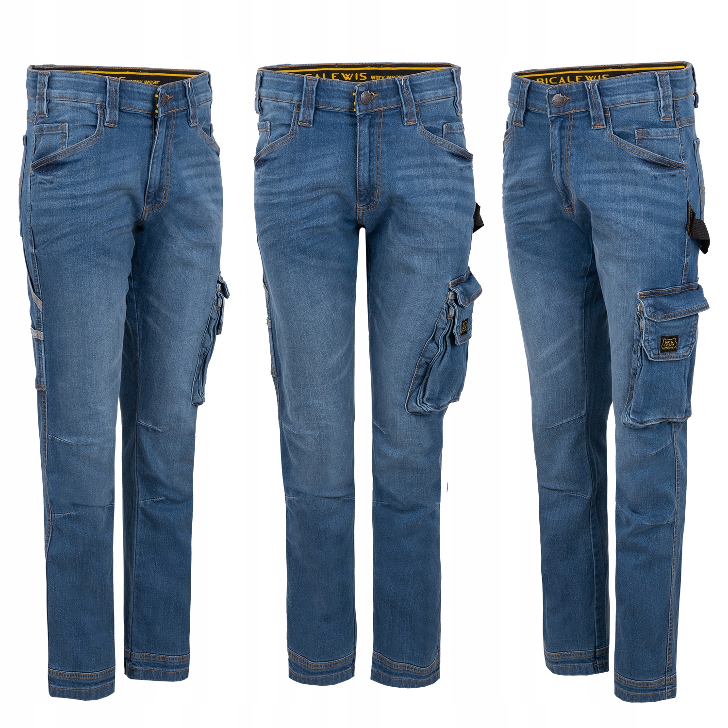 JEANSOWE SPODNIE ROBOCZE MĘSKIE MOCNE SZWY 58 EAN (GTIN) 3059411935002