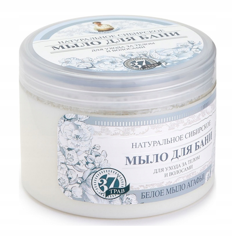 Babuszka Agafia Mydło białe naturalne ziołowe 500ml