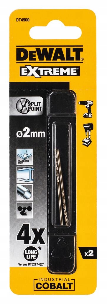 

DT4900 Dewalt Wiertła kobaltowe Hss E Cobalt 2.0mm
