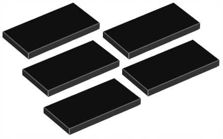 

Lego Płytka Płaska 2x4 Czarna (87079/4560182) x5