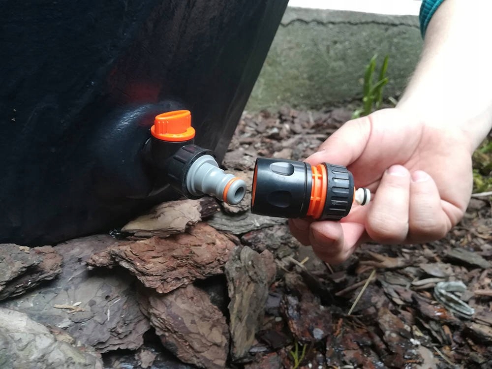 BECZKA Pojemnik na deszczówkę wodę deszczową 500L+ PRZYŁĄCZE +KRANIK Marka inny