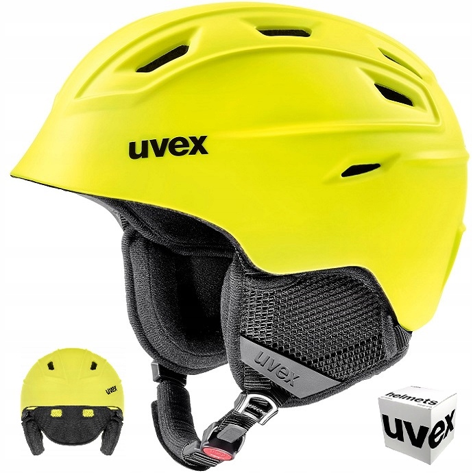 Lyžařská přilba Uvex Fierce 51-55 cm žlutá matná