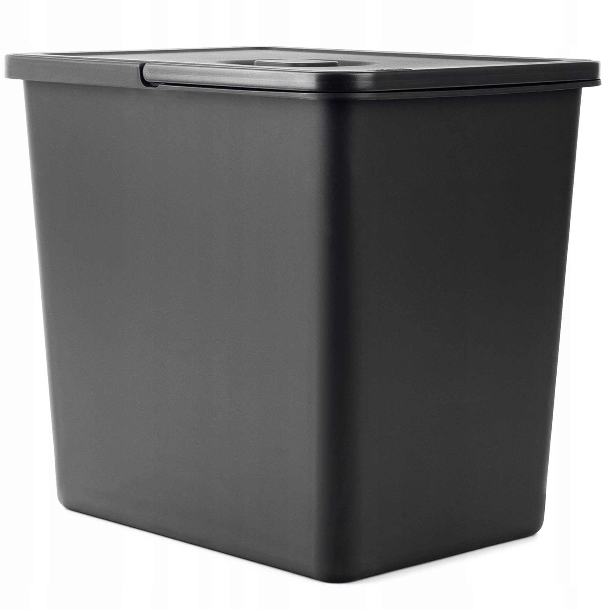 Levně Odpadkový Koš Na Třídění Odpadu Velký 23L Černý S Rukojetí
