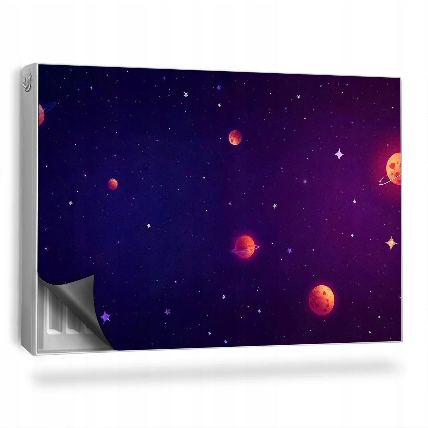 Magnet na radiátoru Ilustrace hvězd a planet ve vesmíru 90x60