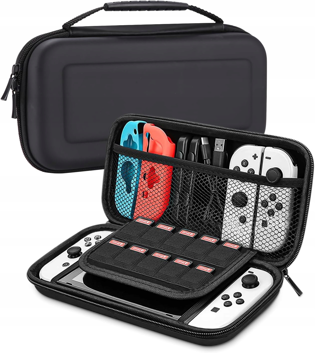 ETUI OCHRONNE TWARDE DO NINTENDO SWITCH/ SWITCH OLED POKROWIEC CZARNY