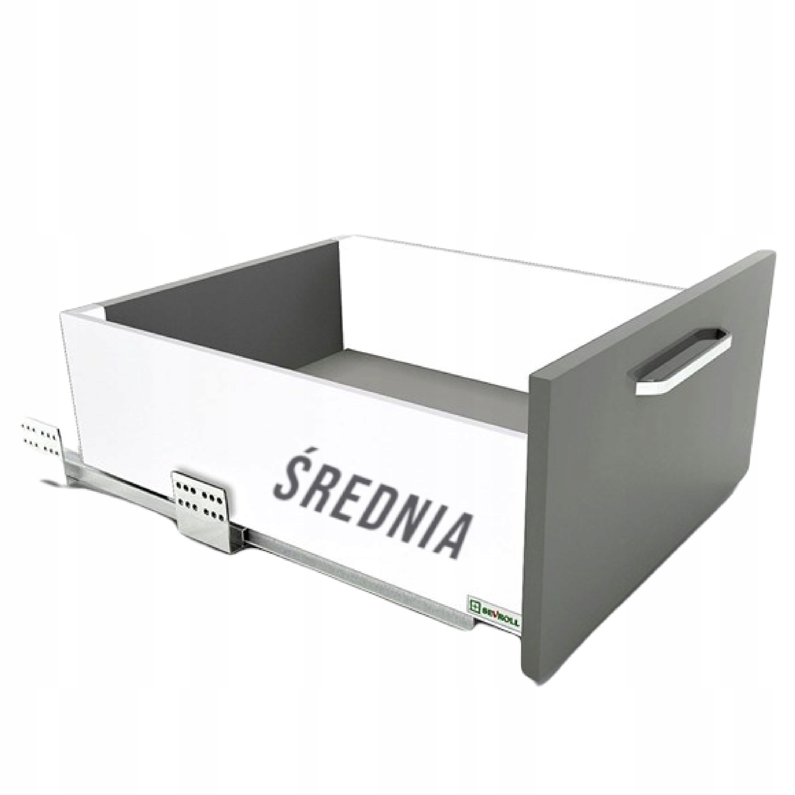 

Szuflada Sevrollbox Slim L450 H167 średnia biała