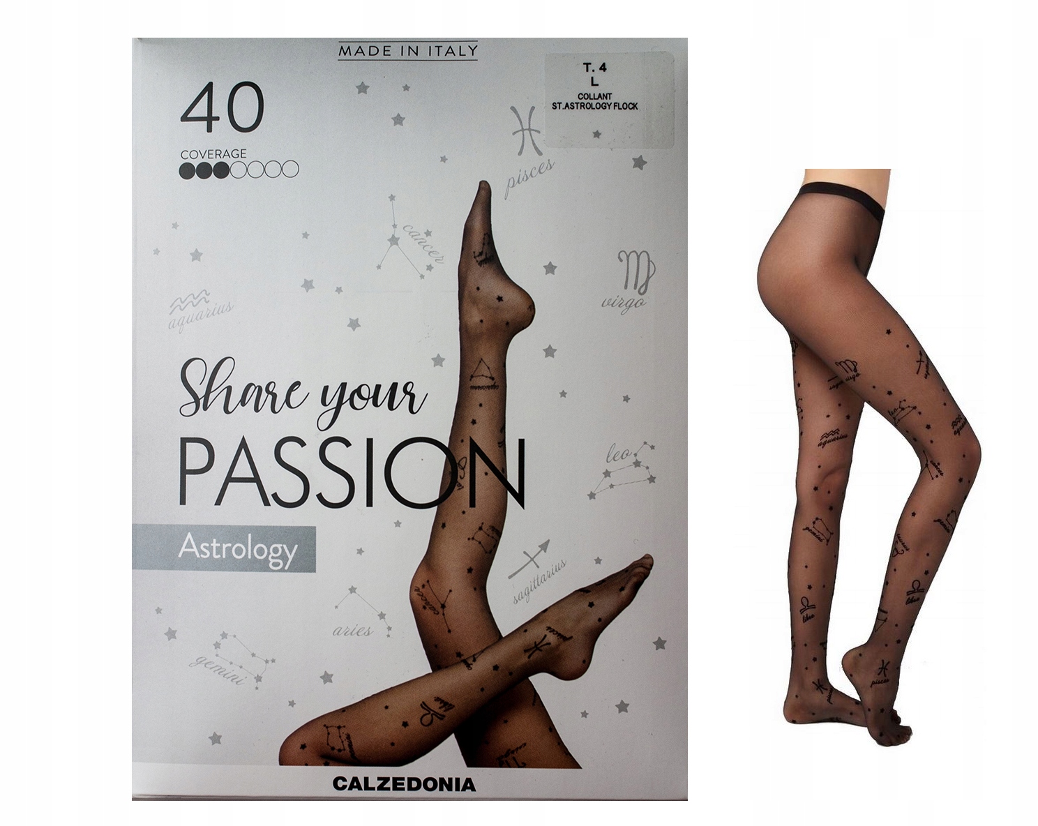 Calzedonia + Astrology Flock Tights